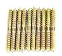 Focket Doppia Vite in Legno 10pcs 6 * 60 Mm Vite a Punta per Mobili e Ventole di Carpenteria