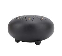 Focket Drum di Pioggia, Tamburo della Lingua da 8 Note con Costruzione in Acciaio Inossidabile per l'educazione Musicale e la Meditazione (BLACK)