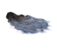 Focket Extension Coda di Cavallo, Texture di Capelli Veri di Seta Ad Alta Temperatura Extension Nascoste e Spesse per Capelli, Clamp/Holder per Artigli Ricci Ondulati con Colori Sfumati per