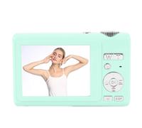 Focket Fotocamera Digitale 4K, Fotocamera Vlogging Compatta da 48 MP con Doppio Schermo per Selfie e Autofocus per gli Studenti Fotografici Adolescenti (GREEN)
