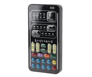 Focket I9 Changer Voice Configura Suoni Diversi Che Registrano una Scheda Multifunzionale per le Ancore di Gioco, Sorprendi i Tuoi Amici nel Gioco, Controllo delle Luci a LED (Versione inglese)