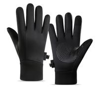 Focket Invernali, Compatibili con Touchscreen, Antiscivolo, Caldi, Ad Asciugatura Rapida, da Corsa, da Ciclismo con Morbido Pile Termico per gli Sport all'aria Aperta (L)