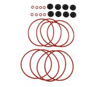 Focket Kit O-ring in Silicone, Set di Guarnizioni di Tenuta da 24 Pezzi, Materiale per Uso Alimentare per Tubi del Serbatoio dell'acqua dell'unità di Erogazione J5 J7 J9 con Anelli di Tenuta della