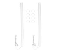Focket Manicotto per Tubo AIO LED ARGB da 2 Pezzi, 8 Clip di Montaggio Barre Luminose a LED in Silicone da 19 Mm di Diametro per Tubo di Raffreddamento Ad Acqua, Compatibili con Aura,