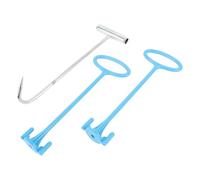 Focket Maniglia per Cestello per Skimmer per Piscina, Gancio per Cestello per Skimmer per Piscina Interrata, Funzionamento a Mani Libere, per per Universale con Gancio in Acciaio Inossidabile per la