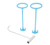 Focket Maniglia per cestello Skimmer, Gancio Universale per Maniglia cestello Skimmer per Piscina, Strumento di Pulizia per Manici cestelli Filtro Piscina per rimozione detriti