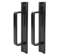 Focket Maniglie delle Porte del Fienile, Maniglie per Porte Scorrevoli con Manici per Trappola per Porta per Cassetto in Vetro Hardware in Lega di Alluminio per Mobili da Armadio per Interni (BLACK)