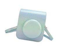 Focket Mini 12 Custodia per Fotocamera Istantanea, Protezione PU PEIGLIO APPROUPAGGIO PROFURE CON OCCOLO RETTURALI PERCOLTA PERCOLTA PERCOLATURA (Verde blu)