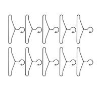 Focket Mini Bamboli per Bambole, Acciaio Inossidabile per l'organizzazione del Guardaroba delle Bambole con Decorazione, Adatto per la Scuola Materna per Bambini (65 mm)