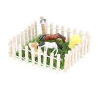 Focket Modello di Stalla per, Recinzione per Casa delle Bambole in Legno Massello di Plastica in Scala 1:12, Fienile in Miniatura con Dettagli Squisiti Realizzati a Mano per la Decorazione della