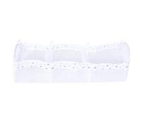 Focket Organizer per giocattoli da bagno, portaoggetti in rete a 3 scomparti per giocattoli da vasca, grande capacità, asciugatura rapida, per un facile accesso e (Griglia tre modello leopardo bianco)