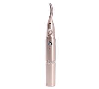 Focket Piegaciglia Elettrico, Piegaciglia Riscaldato 2 in 1 a Doppia Temperatura 60°C 70°C con Ricarica USB, Scaldaciglia con Testina Rifinitore Rimovibile per Donne Ragazze in Movimento (GOLD)