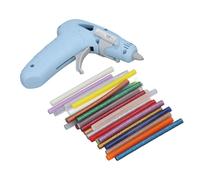 Focket Pistola a Scolna a Cordone, 10w Preriscaldamento Veloce Mini Glue Glue a Calda con Bastoncini da 30pc per la Decorazione di Artigianato Fai -da -te Riparazioni Domestiche (BLUE)