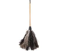 Focket Piumino spolverino, Multiuso Lavabile a Mano Non elettrostatico Piuma Struzzo spolveratore Legno Lungo Manico spolverino con Corda appesa per Televisione scaffale Auto