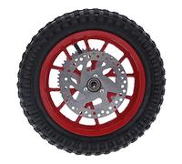 Focket Pneumatico per Cerchione Posteriore 12,5x2,75 Pollici con Gruppo Cuscinetto 12 Mm, Ruota Posteriore per Mini Bici Cross a 2 Tempi, Disco Freno in Gomma e Pignone (C