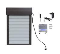 Focket Porta Automatica per Pollaio con Timer, Presa di Corrente 100-240 V o Porta Alimentata a Batteria per Pollaio, Apriporta Automatico in Alluminio per Pollaio Protegge dai Predatori