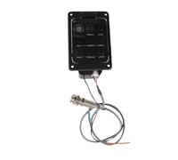 Focket Preamplificatore per Chitarra, Controllo del Volume Display a LED Pickup per Chitarra Preamplificatore Equalizzatore con Sintonizzatore Ad Alta sensibilità per