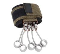 Focket Rinforzatore per le Dita, Materiale in Silicone Morbido 20 o 40 Libbre, Universale per Mano Sinistra e Destra, Attrezzo per Esercizi per la Forza della Presa, con Include 5 Polsini di (20LB)