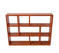 Focket Scaffale da Esposizione Shadow Box, 15,7" X 11,8" 9 Scomparti Scaffali Sospesi Rustici in Legno, Montabile a Parete o Indipendente Scaffale Shadow Box per Figurine
