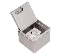 Focket Scatola Pavimento Regolabile, AC250V 4000W 16A Scatola elettrica Pavimento con Coperchio, Copri prese Pavimento Sistemi di Accesso al Pavimento, Kit Scatola Pavimento