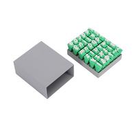 Focket Set di Timbri per Lettere, Lettere Minuscole e Simboli Set di Timbri Alfabetici in Materiale Resistente all'Usura, per Piccole con Dimensioni dei Caratteri da 1/2 Pollice per la Cottura del