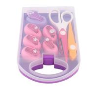 Focket Set Perforatore, 5 Perforatori Piccoli e 1 Perforatore Medio con Forbici e Lama di Ricambio, per Creazione di Scrapbooking e Sviluppo delle Capacità Motorie Fine
