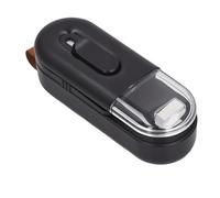 Focket Sigillatrice per Sacchetti, Doppia Funzione Senza Preriscaldamento Termosigillatrice con Striscia Magnetica, Alimentata a Batteria, Mini Sigillatrice per Sacchetti Portatile per Snack, (BLACK)