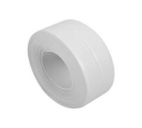 Focket Striscia di Tenuta, 3,2 m di Lunghezza PVC Autoadesivo Adesivo Impermeabile da Parete Striscia di Tenuta Lavandino Bordo del Bordo, antigoccia e antimuffa (Bianco 38mm x 3,2 m)