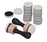 Focket Strumento per Sfumare l'inchiostro, Mini Spugna Dauber per Invecchiare e Timbrare, Strumenti per Sfumare l'arte in Schiuma con 24 Cuscinetti di Ricambio per Scrapbooking, Pittura, Disegno