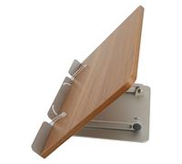 Focket Supporto per Libri, Angolo di Altezza Regolabile Lega di Alluminio Vernice Spray Satinata Supporto per Libri di Cucina per di Cucina con Regolatore di Smorzamento per Tablet Studenti di