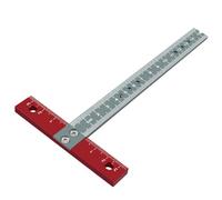Focket T Square Rulero Square Leggero Leggero in Lega di Alluminio CNC Cut 1 Mm Design all'indietro Spesso 5 Mm con Scala Chiara per l'archivio di Lavorazione del Legno Architettonico
