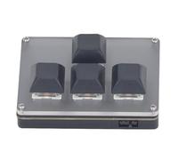 Focket Tastiera Macro Programmabile, Tastiera Macro Meccanica Wireless BT 2.4G USB 4 Tasti Tastiera Macro da Gioco, Tastiera da Gioco con Interruttore Sostituibile a Caldo Tastierino