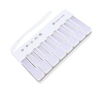 Focket Tastiera per , Tastiera Elettronica Portatile Tascabile Alimentata a Batteria, per Principianti con 7 Tasti Colorati, Melodie Precaricate per Bambini Dai 3 Agli 8 Anni (WHITE)