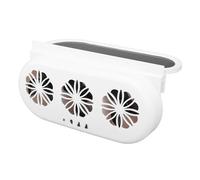Focket Ventilatore per Auto Ad Energia Solare, Ventola di Scarico per Auto USB o Ad Energia Solare da 5000 Giri/min, 3 Ventole Radiatore per Auto, Ventola di Raffreddamento per Sedile