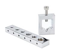 Focket VS559 Dima di Foratura per Dadi e bulloni a Filo di Sicurezza metrica, Set di Guide di Foratura a Filo di Sicurezza, Dima di Foratura per Dadi e bulloni SAE e metrica, Kit di dime