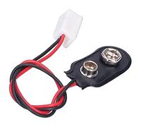 Fockety 1/12 House Bambola in Miniatura da 12 V Filo di Connessione Dell'alimentazione per L'alimentazione per un Belluminazione da Bambola con compatibilità con Batteria da 9 V
