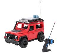 Fockety 1/24 Auto RC, Telecomando per Veicoli da Giocattolo da Strada per Bambini Dai 6 Anni in più con Luci a LED e Suono, Auto da Arrampicata Elettrica in Tutto il Terreno per Ragazzi (rosso)