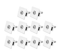 Fockety 10 Morsetti centrali per Pannelli solari, staffe per Pannelli solari in Alluminio Impermeabili con Dadi e bulloni, Accessori di Montaggio per tetti in Metallo, tetti Piani