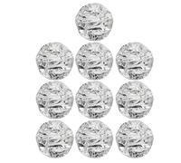 Fockety 10pcs Foglio di Alluminio Capelli Calore Cap per Condizione Profondo, Riutilizzabile Capelli Elaborazione per USO Domestico Salone, Cappello di Carta Stagnola