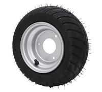 Fockety 13x5,00-6 Ruota ATV, Pneumatico in Gomma 13/5,00-6 con Bordo, Anti-Slip-Shock a Prova di Foratura Piene Aspirapolvere Piene ATV per UTV Quad off Road Go Kart Golfs Carre