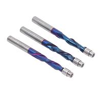 Fockety 3pcs Verso il Basso, Taglierina a Fresatura, in Carburo Cementato 1/4 Gambo a Filo Router, con Incisivo Router Taglio a Filo Tagliente per Legno Mdf in Legno in Cnc
