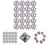 Fockety Accessori in Resina Cristallina Lucida per Cucire Vestiti, Scarpe, Decorazioni per Borse, 200 Oggetti Artigianali per Computer/imballaggio per Gioielli Fai da Te Fatti a Mano, Bracciali,