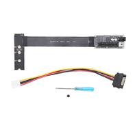 Fockety Adattatore Cavo Prolunga Chiave PCIe 4.0 X4 a M.2 M, Adattatore Riser PCIe a .2 da 64 Gbps per Schede di Acquisizione NVMe 2230 2242 2260 2280 Cavo Riser Femmina