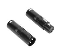 Fockety Adattatore XLR, connettore accoppiatore da maschio a maschio e da maschio a femmina XLR a 3 pin per amplificatore mixer microfonico Live Streaming Studio Stage