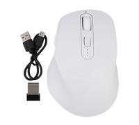Fockety Ai Mouse, Registratore Vocale Wireless con Trascrizione in Tempo Reale 152 Lingue Traduzione Incorporata in Microfono, Assistente Ai per la Tablet per Laptop per PC (WHITE)