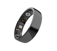 Fockety Anello Intelligente, Tracker per la Salute della Ceramica per Uomini, con Monitoraggio del Sonno di Ossigeno a Frequenza Cardiaca, IP68 Impermeabile, Durata della Batteria di 4-5 (8#)