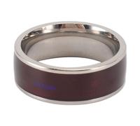 Fockety Anello NFC Smart, Anello NFC per Telefono Cellulare in Acciaio Impermeabile per Chip Ntag213, Indossabile Fasion Ring per Uomo o Donna Sblocca le Serrature Intelligenti, (SILVER)