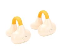 Fockety Auricolari aperti con clip, comoda clip a molla, vestibilità stabile per tutte le forme 'orecchio, 40 ore di riproduzione, cancellazione del rumore AI, chiamate, connessione (ORANGE)