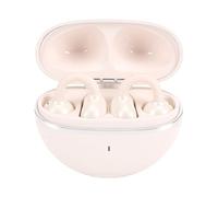 Fockety Auricolari con clip, cuffie wireless con microfono con cancellazione del rumore, 40 ore di riproduzione, resistente all'acqua IPX7, per chi indossa gli occhiali (WHITE)