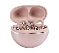 Fockety Auricolari con clip, cuffie wireless con microfono con cancellazione del rumore, 40 ore di riproduzione, resistente all'acqua IPX7, per chi indossa gli occhiali (Champagne Oro)